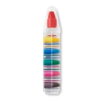 Set de 6 crayons de couleur dans un étui original de stylo Colorpen couleur transparent troisième vue