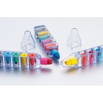 Set de 6 crayons de couleur dans un étui original de stylo Colorpen couleur transparent sixième vue