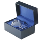 Presse-papier en verre en forme de globe terrestre Globe couleur transparent deuxième vue