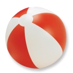Ballon de plage avec option multicolore ou bicolore Waterfront couleur rouge