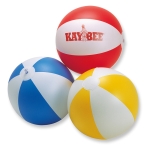 Ballon de plage avec option multicolore ou bicolore Waterfront couleur jaune deuxième vue
