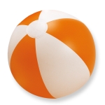Ballon de plage avec option multicolore ou bicolore Waterfront couleur orange