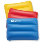 Tapis de plage publicitaire de forme rectangulaire Siesta couleur bleu deuxième vue principale
