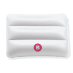 Tapis de plage publicitaire de forme rectangulaire Siesta couleur blanc vue principale
