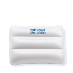 Tapis de plage publicitaire de forme rectangulaire Siesta vue avec zone d'impression