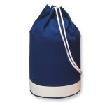 Sac marin publicitaire en coton 200 g/m2 de deux couleurs Marine couleur bleu