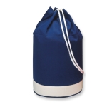 Sac marin publicitaire en coton 200 g/m2 de deux couleurs Marine couleur bleu deuxième vue