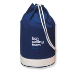 Sac marin publicitaire en coton 200 g/m2 de deux couleurs Marine couleur bleu vue principale