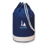 Sac marin publicitaire en coton 200 g/m2 de deux couleurs Marine couleur bleu deuxième vue principale