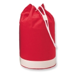 Sac marin publicitaire en coton 200 g/m2 de deux couleurs Marine couleur rouge