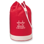 Sac marin publicitaire en coton 200 g/m2 de deux couleurs Marine couleur rouge deuxième vue principale