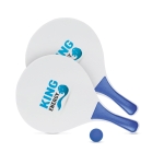 Set publicitaire de raquettes avec balle Set Tennis Plage Strand couleur bleu vue principale