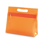 Trousse de toilette personnalisable en PVC transparent coloré Colors couleur orange