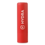 Baume à lèvres personnalisé avec logo vanille SPF 10 LipStick couleur rouge deuxième vue principale