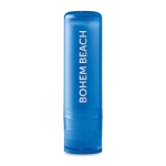 Baume à lèvres personnalisé avec logo vanille SPF 10 LipStick couleur bleu transparent deuxième vue principale