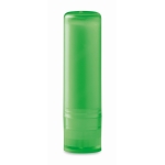 Baume à lèvres personnalisé avec logo vanille SPF 10 LipStick couleur vert lime transparent