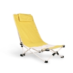 Chaise de plage avec votre logo et coussin Chaise Plage Sunnyside couleur jaune