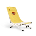 Chaise de plage avec votre logo et coussin Chaise Plage Sunnyside couleur jaune vue principale