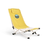 Chaise de plage avec votre logo et coussin Chaise Plage Sunnyside couleur jaune deuxième vue principale