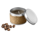Bougies aromatiques dans une boîte en laiton pour décorer Fragrance couleur marron troisième vue