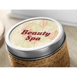 Bougies aromatiques dans une boîte en laiton pour décorer Fragrance couleur marron deuxième vue principale
