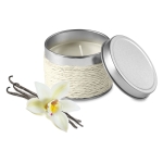 Bougies aromatiques dans une boîte en laiton pour décorer Fragrance couleur blanc troisième vue