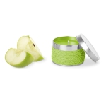 Bougies aromatiques dans une boîte en laiton pour décorer Fragrance couleur vert lime troisième vue