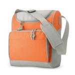 Sac isotherme publicitaire en polyester avec poche frontale Peak couleur orange