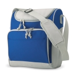 Sac isotherme publicitaire en polyester avec poche frontale Peak couleur bleu roi