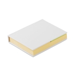 Bloc notes MemoPad couleur blanc deuxième vue