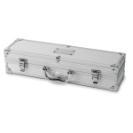 Mallette en aluminium avec accessoires pour barbecue Buffet couleur argenté deuxième vue