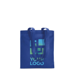 Sac non tissé coloré personnalisé pas cher 80 g/m2 Colors Long couleur bleu roi vue avec zone d'impression