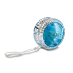 Yo-yo personnalisé lumineux pour la publicité Flash couleur bleu troisième vue