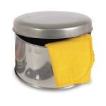 Set nettoyant pour chaussures dans une boîte en aluminium Loafers couleur argenté brillant troisième vue