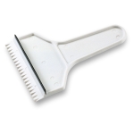 Raclette à glace personnalisée économique avec logo BasicStyle couleur blanc