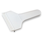 Raclette à glace personnalisée économique avec logo BasicStyle couleur blanc deuxième vue