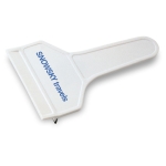Raclette à glace personnalisée économique avec logo BasicStyle couleur blanc deuxième vue principale