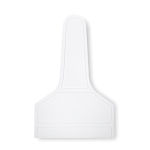 Raclette à glace personnalisée économique avec logo BasicStyle couleur blanc quatrième vue