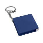 Porte-clés original avec mètre ruban personnalisé de 1M SquareMeter couleur bleu