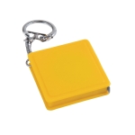 Porte-clés original avec mètre ruban personnalisé de 1M SquareMeter couleur jaune