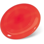 Frisbee personnalisé avec logo sérigraphié pour événement Santa Mónica couleur rouge
