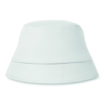 Chapeaux de plage publicitaires en coton de couleur Umbra couleur blanc