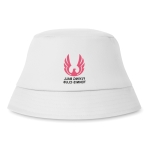 Chapeaux de plage publicitaires en coton de couleur Umbra couleur blanc