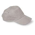 Casquette personnalisée en coton à fermoir plastique 160 g/m² BaseCap couleur gris