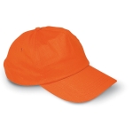 Casquette personnalisée en coton à fermoir plastique 160 g/m² BaseCap couleur orange