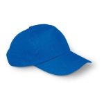 Casquette personnalisée en coton à fermoir plastique 160 g/m² BaseCap couleur bleu roi