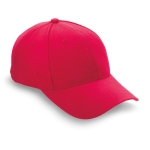 Casquette pour publicité d'entreprise en coton peigné Uptown couleur rouge
