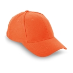 Casquette pour publicité d'entreprise en coton peigné Uptown couleur orange