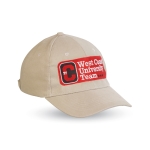 Casquette pour publicité d'entreprise en coton peigné Uptown couleur kaki deuxième vue principale
