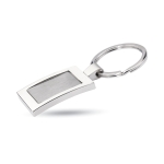 Porte-clés personnalisables chromés en argent brillant Chrome couleur argenté brillant